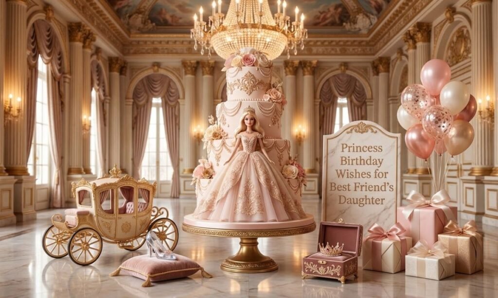 Princess Birthday Wishes for Best Friend's Daughter