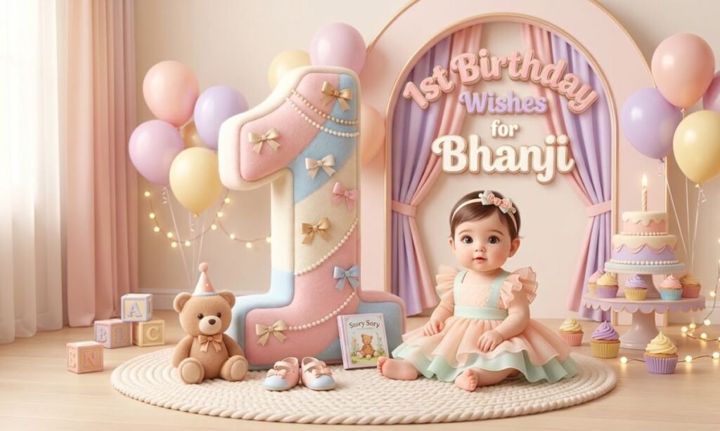 1st Birthday Wishes for Bhanji