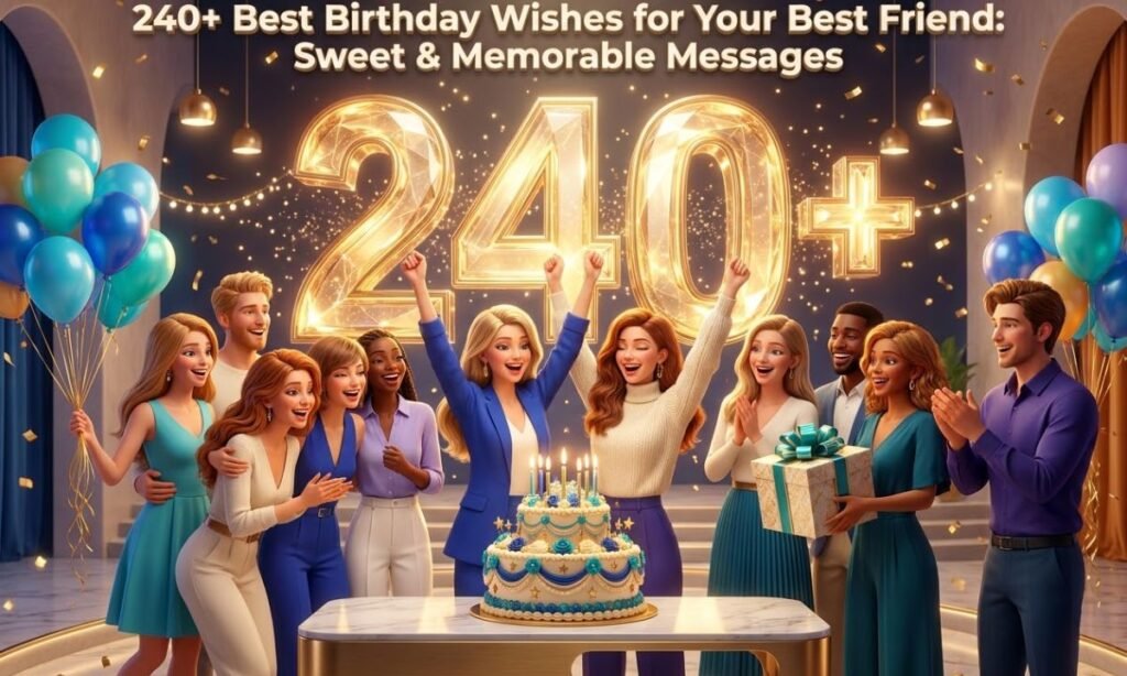240+ Best Birthday Wishes for Your Best Friend Sweet & Memorable Messages