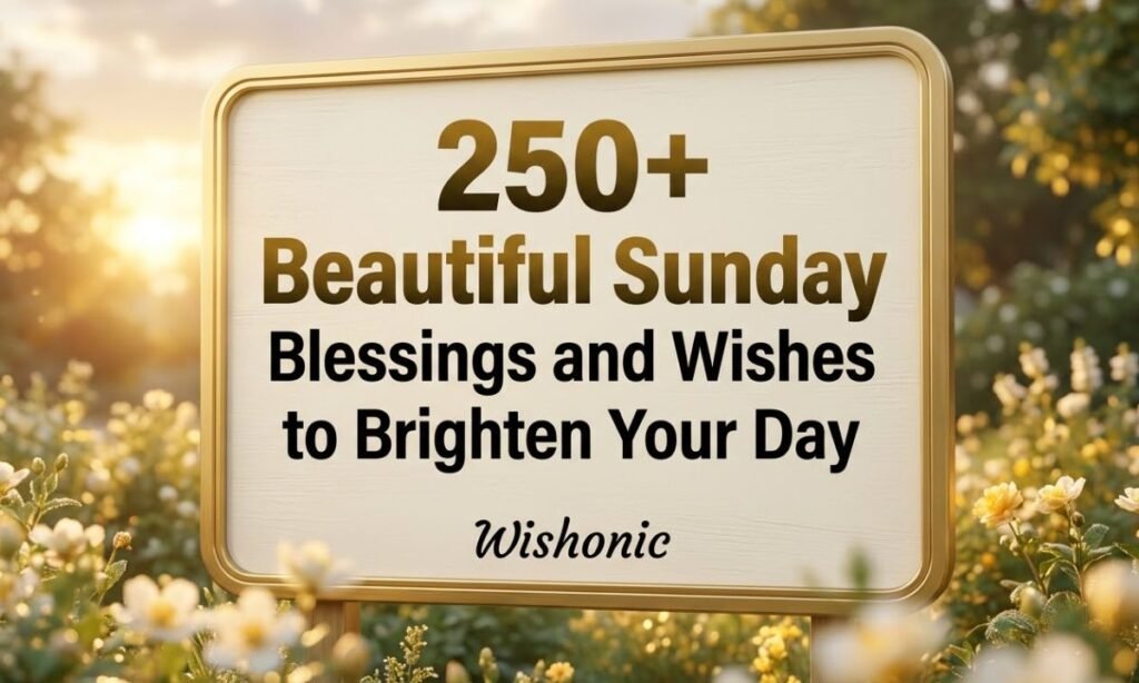 250+ Beautiful Sunday Blessings and Wishes