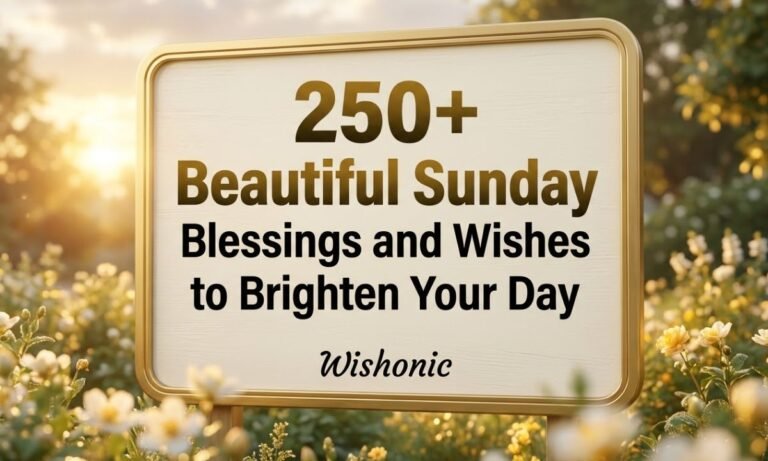 250+ Beautiful Sunday Blessings and Wishes