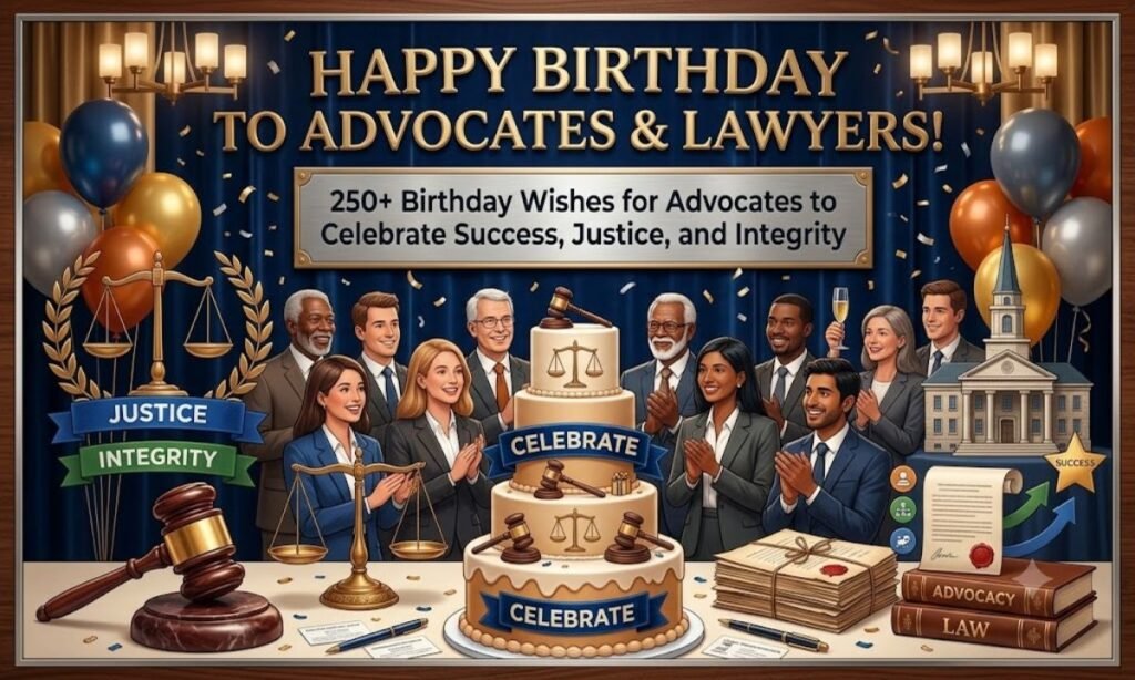 250+ Birthday Wishes for an Advocate