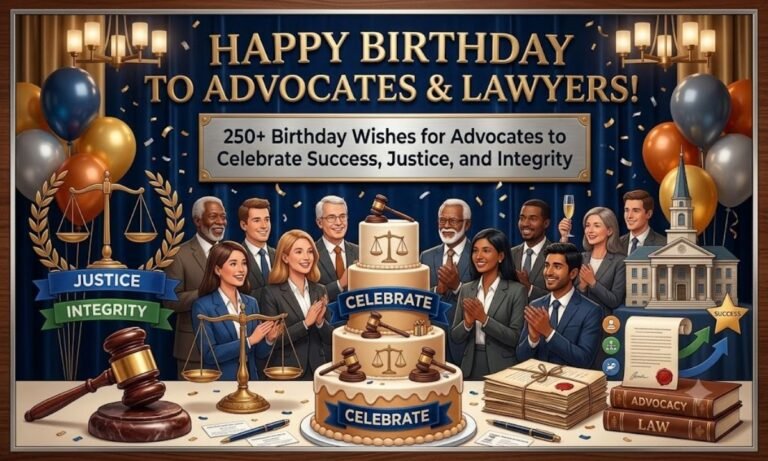 250+ Birthday Wishes for an Advocate