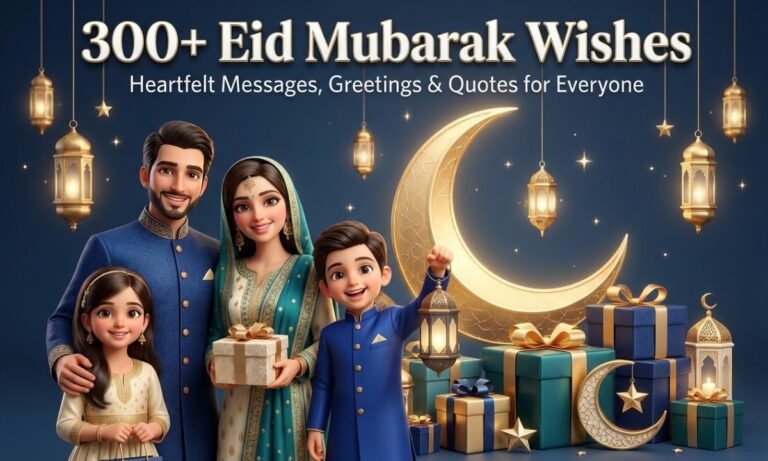300+ Eid Mubarak Wishes Heartfelt Messages, Greetings & Quotes for Everyone