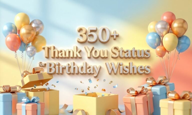 350+ Thank You Status for Birthday Wishes