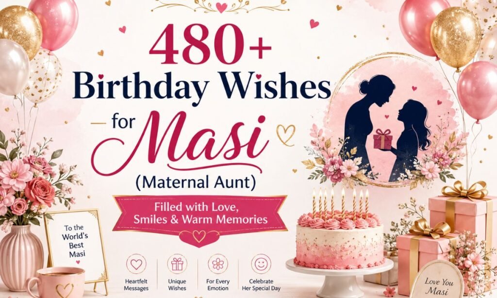 480+ Birthday Wishes for Masi
