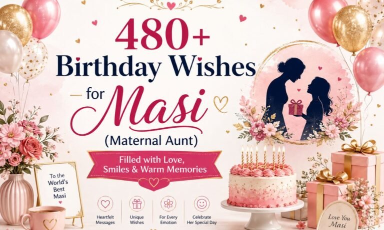 480+ Birthday Wishes for Masi