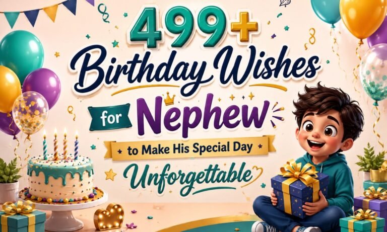 499+ Birthday Wishes for Nephew