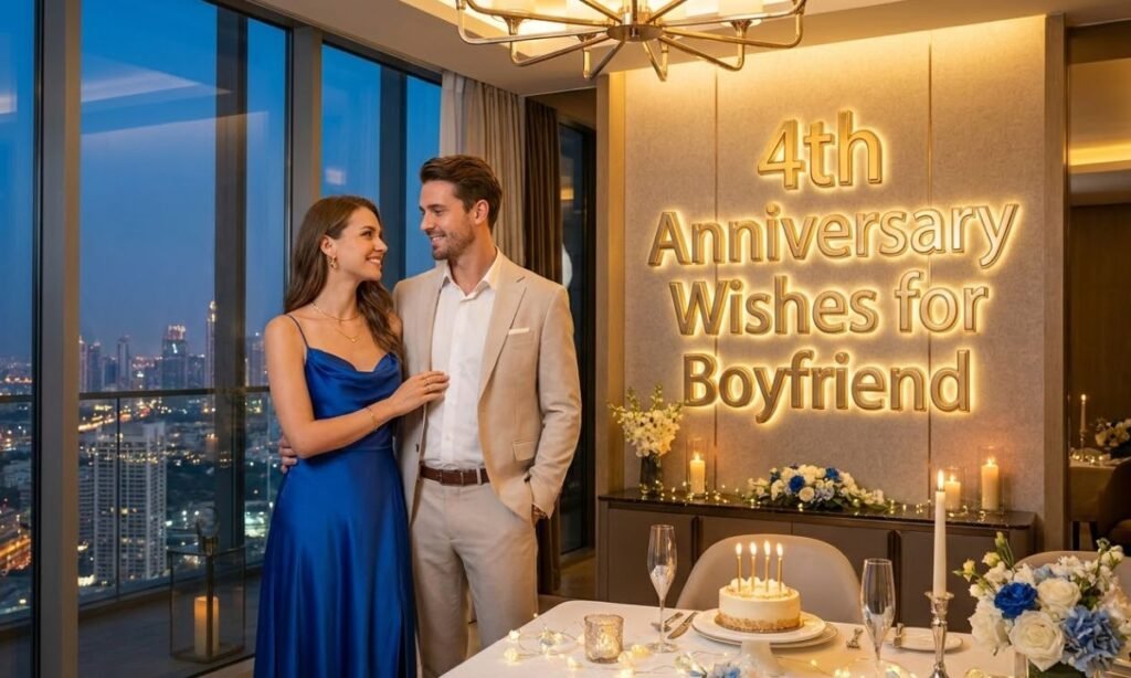 4th Anniversary Wishes for Boyfriend