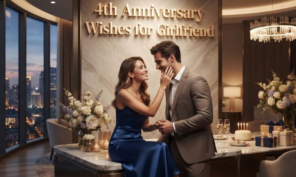 4th Anniversary Wishes for Girlfriend