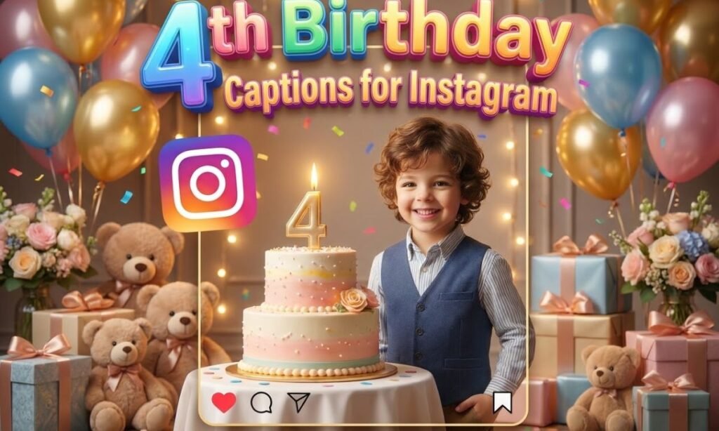 4th Birthday Captions for Instagram