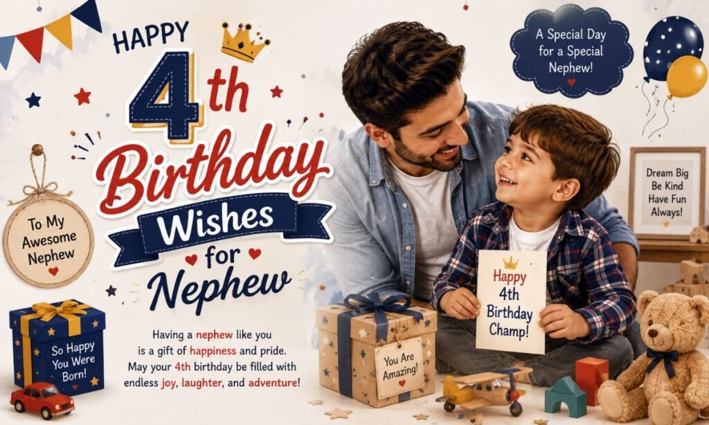 4th Birthday Wishes for Nephew