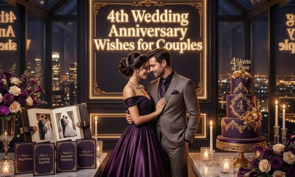 4th Wedding Anniversary Wishes for Couples