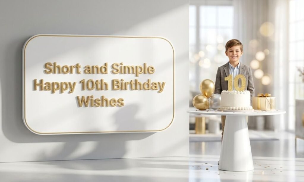  Short and Simple Happy 10th Birthday Wishes