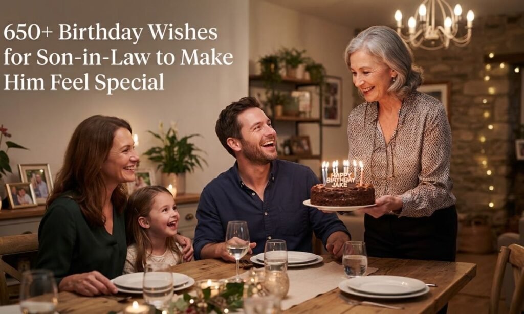 650+ Birthday Wishes for Son-in-Law