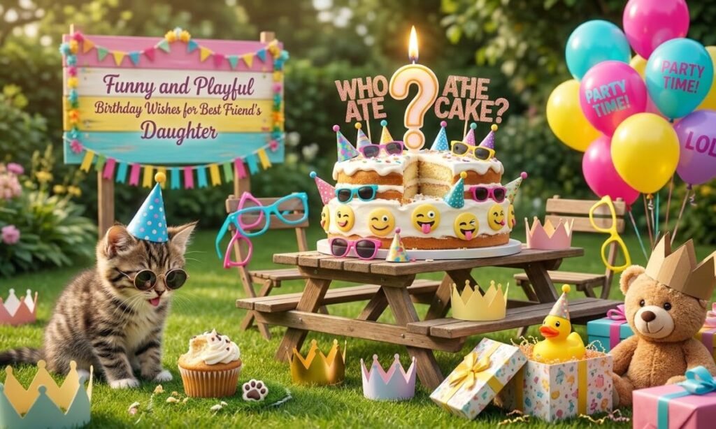 Funny and Playful Birthday Wishes for Best Friend's Daughter