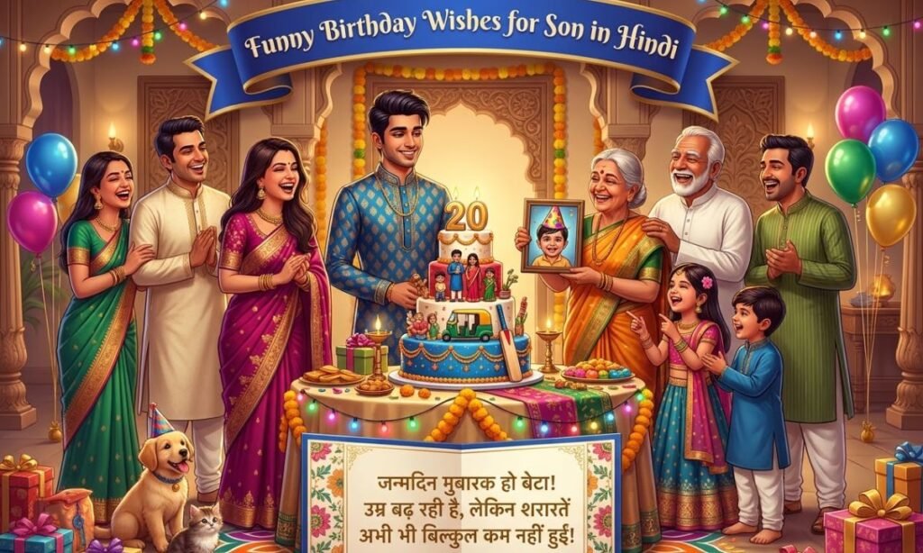 Funny Birthday Wishes for Son in Hindi