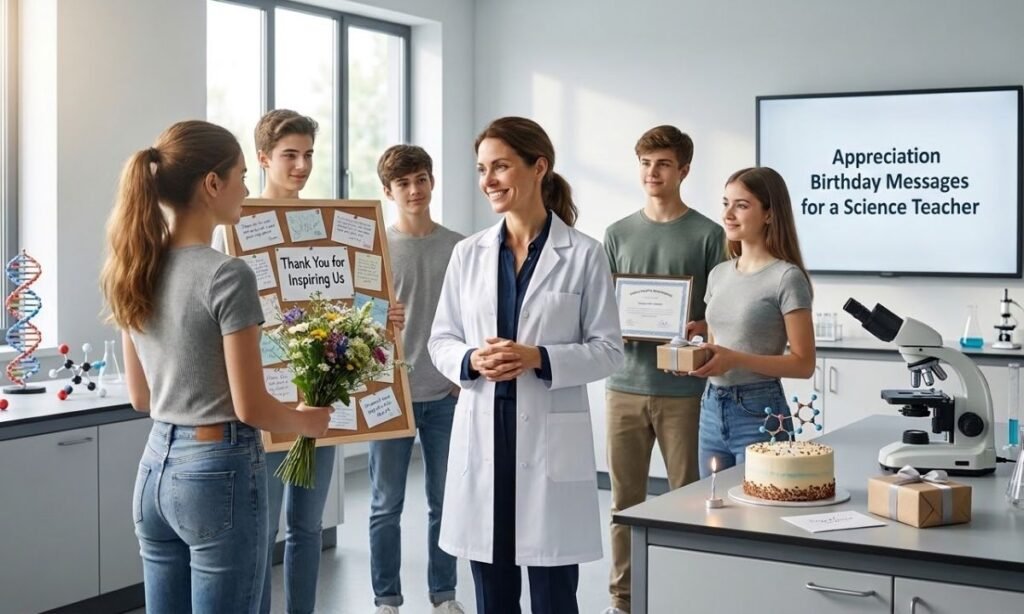 Appreciation Birthday Messages for a Science Teacher