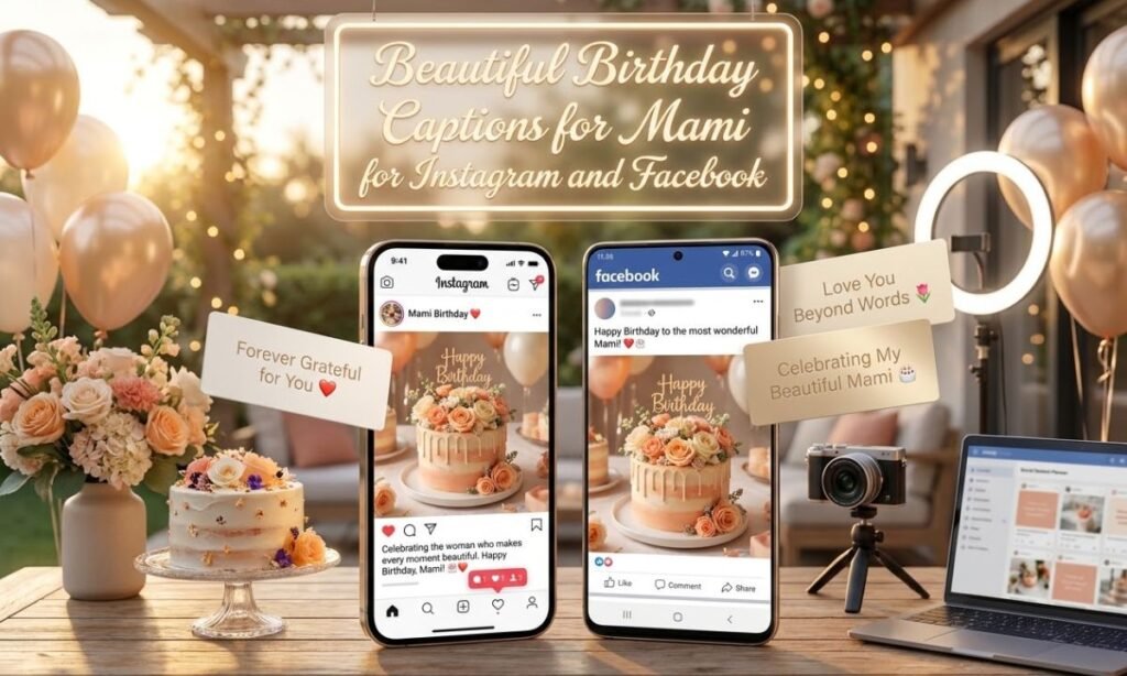 Beautiful Birthday Captions for Mami for Instagram and Facebook 