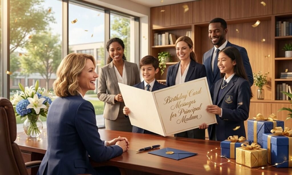 Birthday Card Messages for Principal Madam