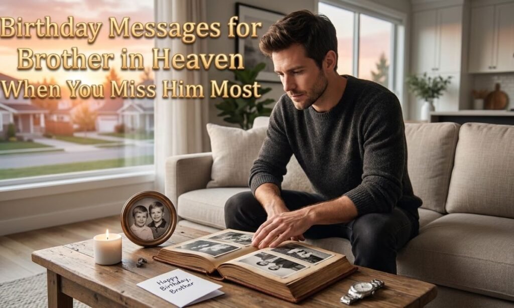 Birthday Messages for Brother in Heaven When You Miss Him Most