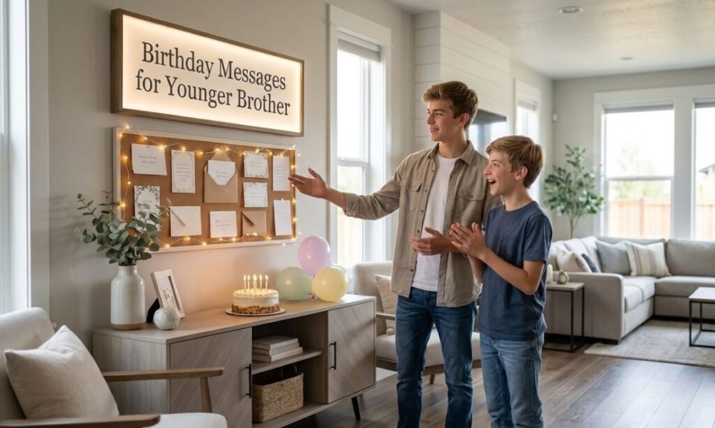 Birthday Messages for Younger Brother