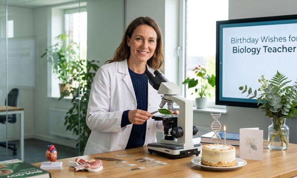 Birthday Wishes for Biology Teacher