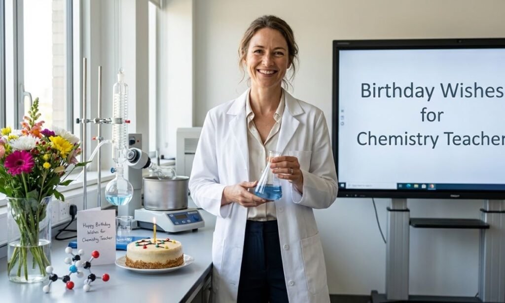 Birthday Wishes for Chemistry Teacher