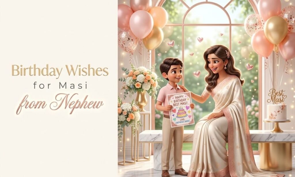Birthday Wishes for Masi from Nephew