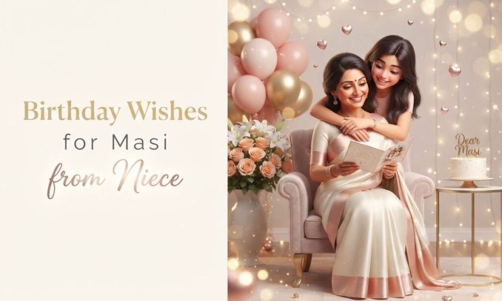Birthday Wishes for Masi from Niece