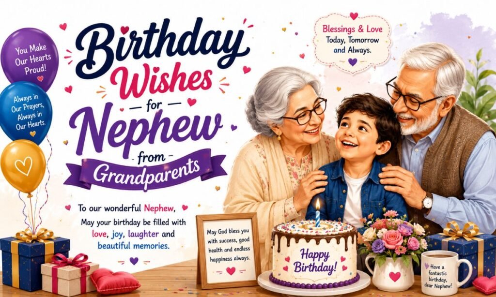 Birthday Wishes for Nephew from Grandparents