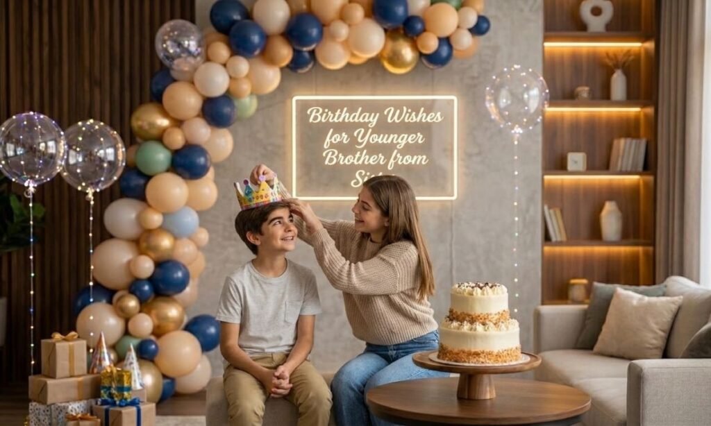 Birthday Wishes for Younger Brother from Sister