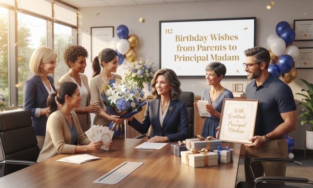 Birthday Wishes from Parents to Principal Madam