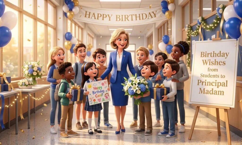 Birthday Wishes from Students to Principal Madam