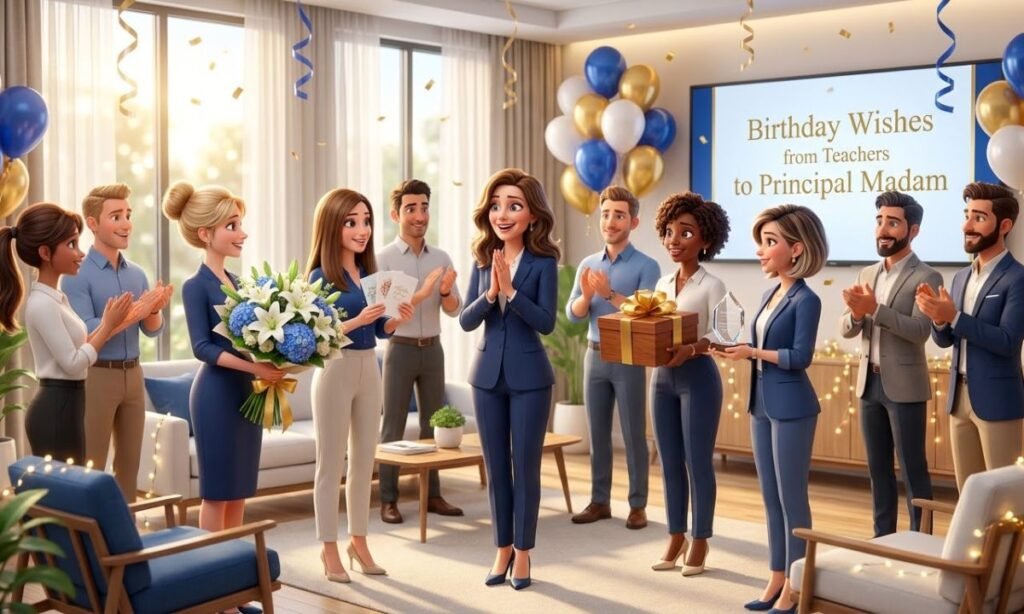 Birthday Wishes from Teachers to Principal Madam