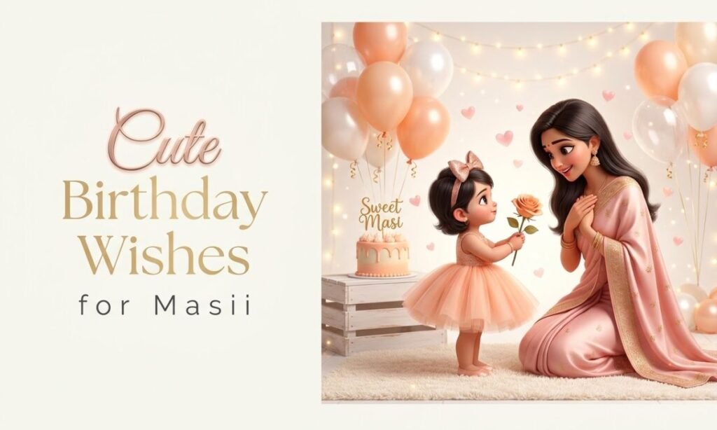 Cute Birthday Wishes for Masi