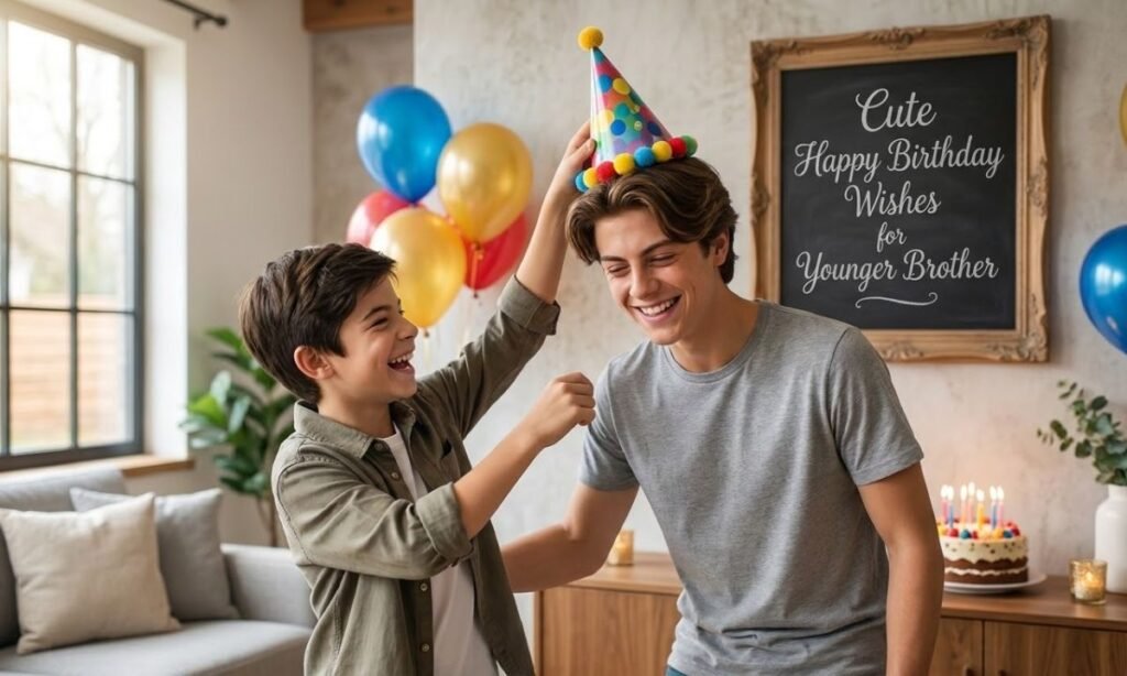 Cute Happy Birthday Wishes for Younger Brother