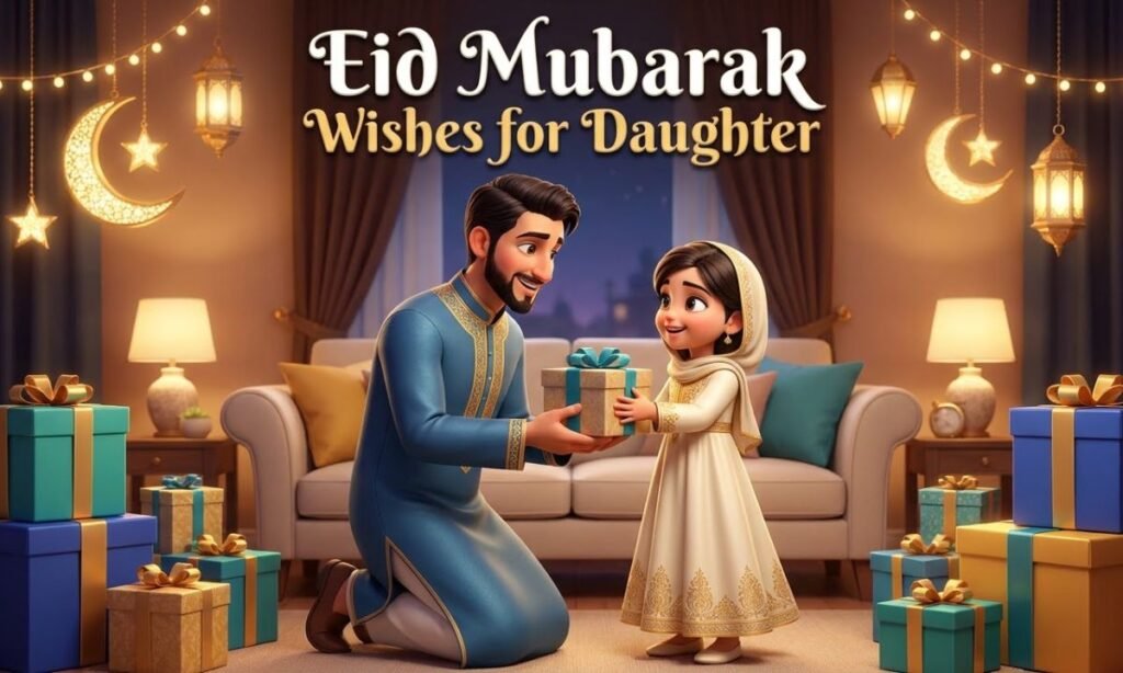 Eid Mubarak Wishes for Daughter
