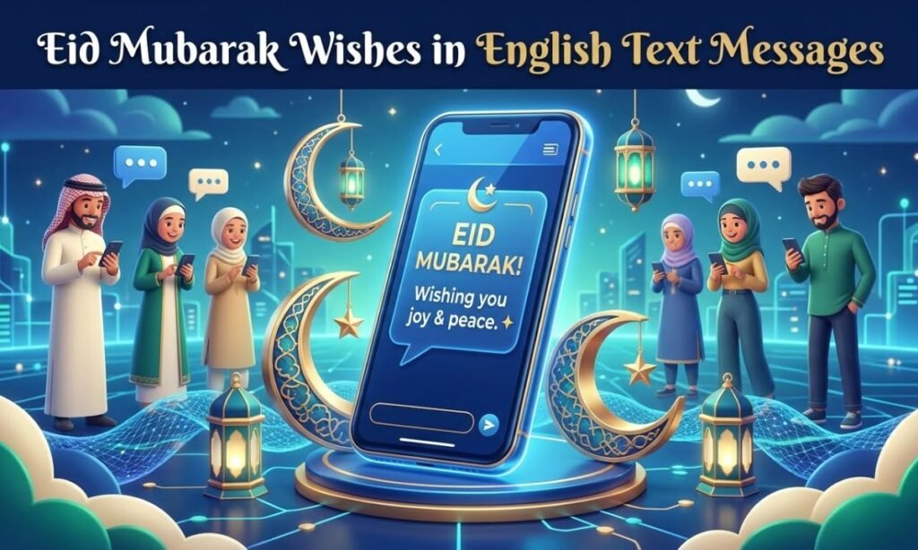 Eid Mubarak Wishes in English Text Messages
