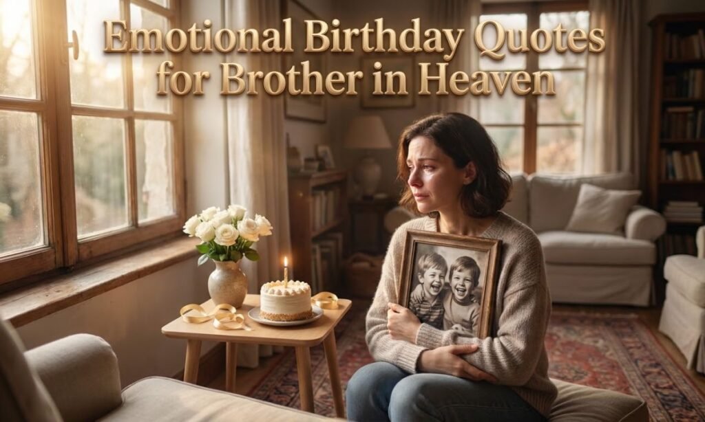 Emotional Birthday Quotes for Brother in Heaven