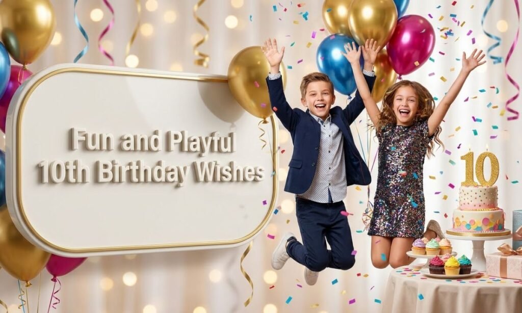 Fun and Playful 10th Birthday Wishes