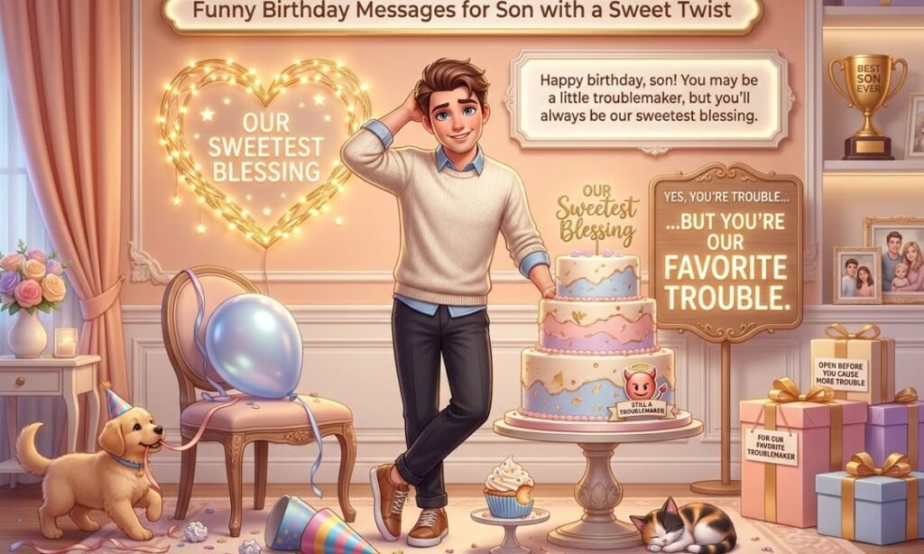 Funny Birthday Messages for Son with a Sweet Twist