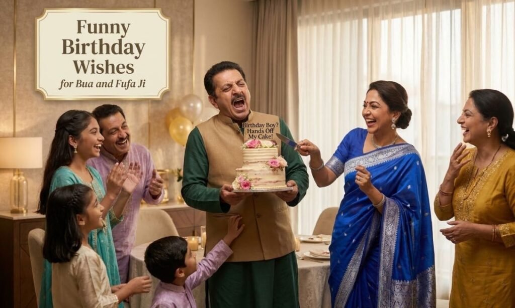 Funny Birthday Wishes for Bua and Fufa Ji