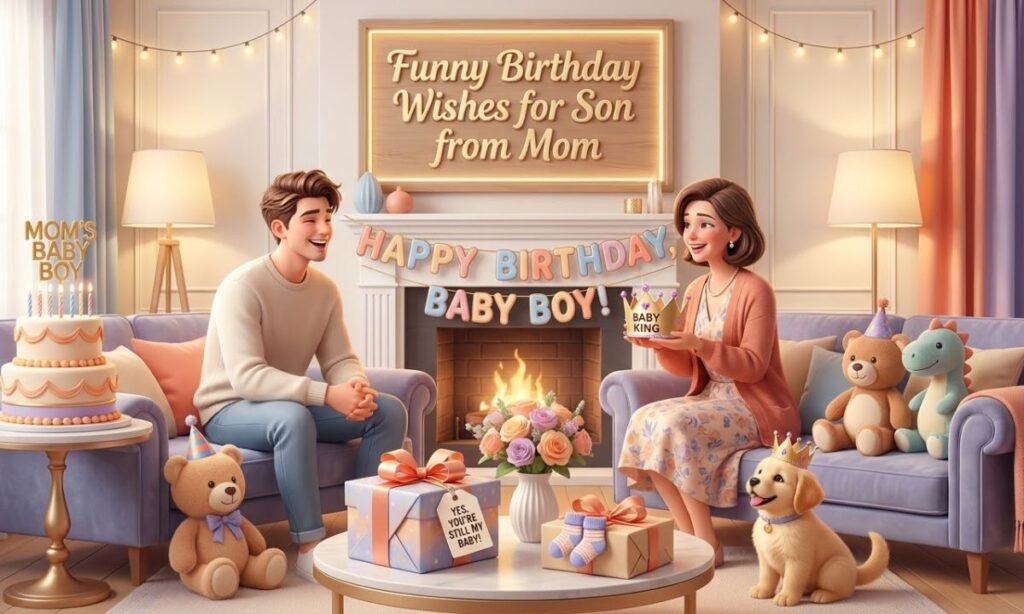 Funny Birthday Wishes for Son from Mom