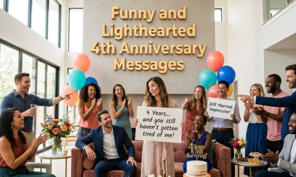 Funny and lighthearted 4th Anniversary
