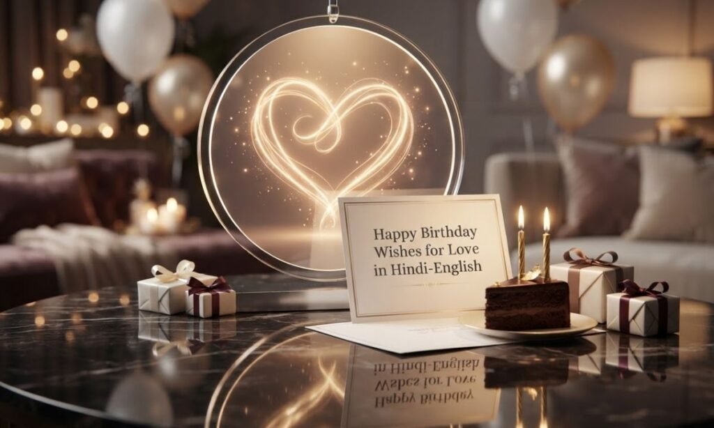 Happy Birthday Wishes for Love in Hindi-English