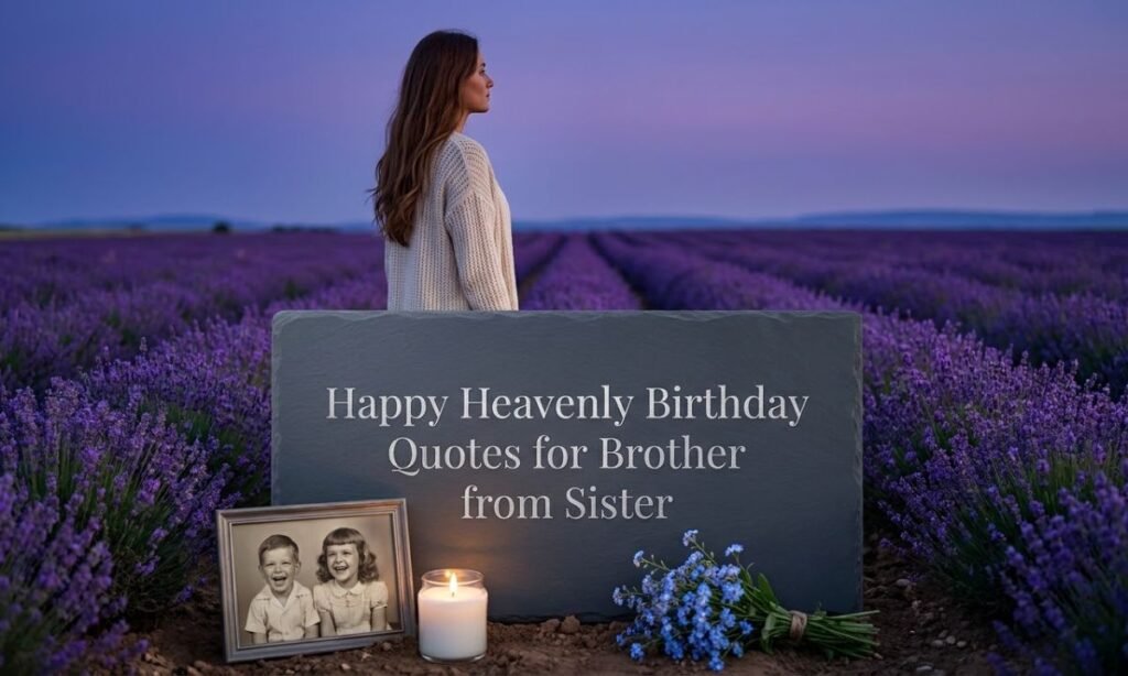 Happy Heavenly Birthday Quotes for Brother from Sister