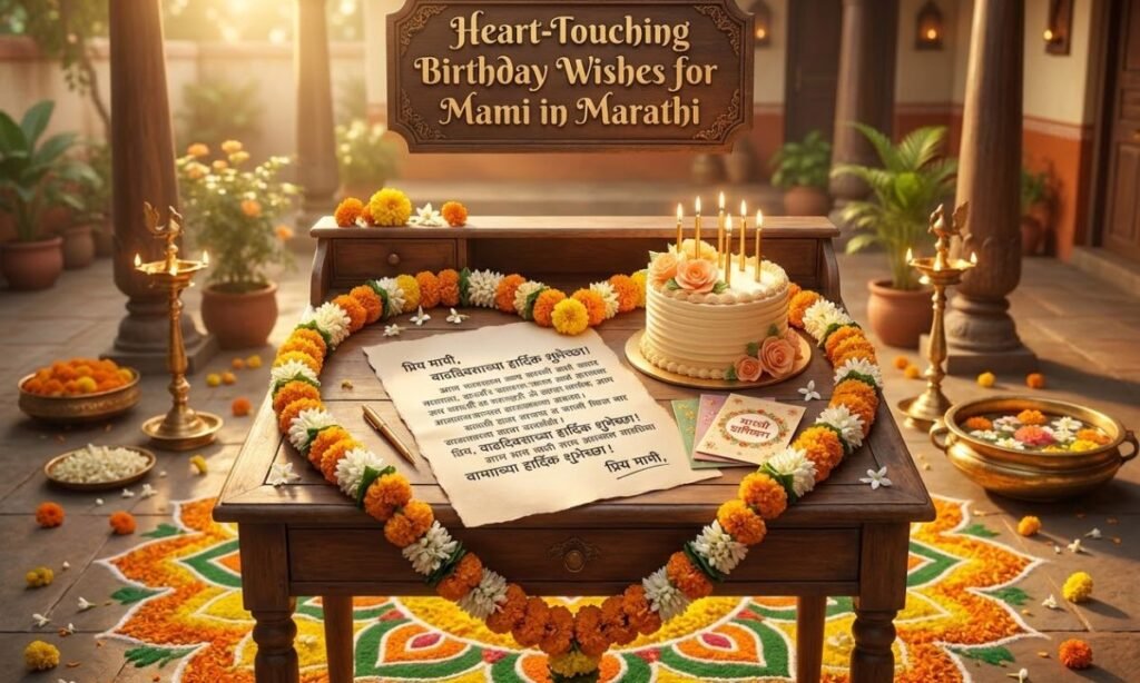 Heart-Touching Birthday Wishes for Mami in Marathi