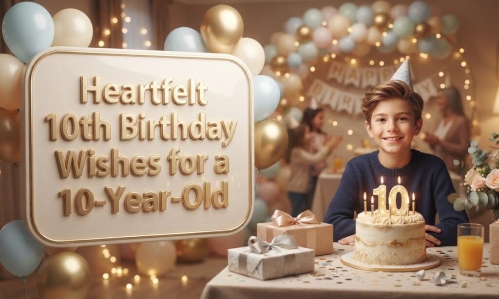 Heartfelt 10th Birthday Wishes for a 10-Year-Old