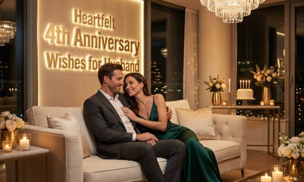 Heartfelt 4th Anniversary Wishes for Husband